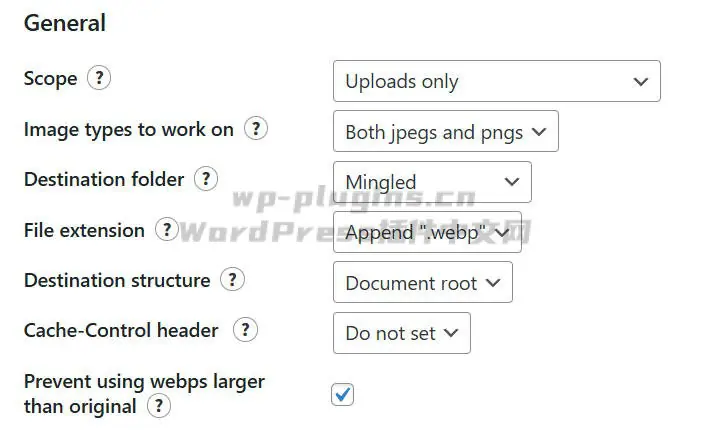 永久免费的图片转WebP插件WebP Express